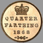 Victoria Quarter Farthing-Bronze